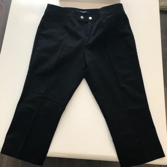 CHAPS | Petite Black Cotton Capris NWOT - Picture 6 of 13